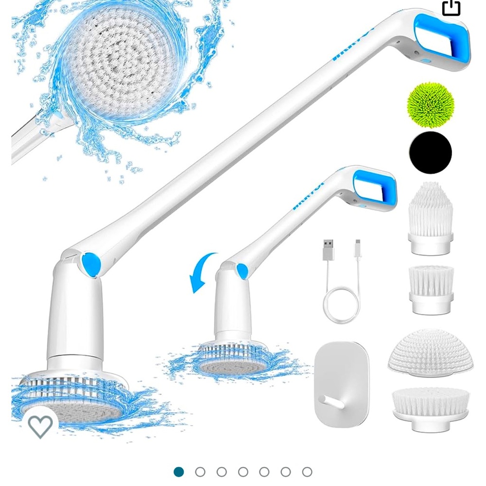 Electrical spinner brush cleaning tool